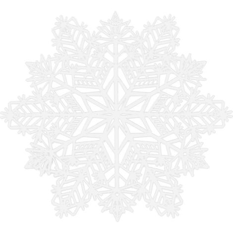 Set de table flocon de neige, napperon de table de Noël, dessous de tasse isotherme, sous-verre à café, décoration intérieure (1/5)