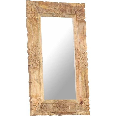 Maison Exclusive - Spiegel 80x50 cm Massivholz Mango (1/5)