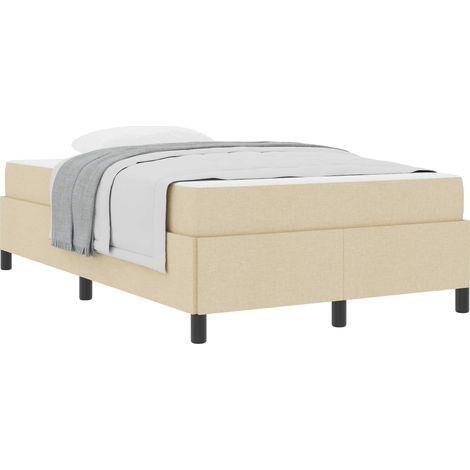 Maison Exclusive - Letto a molle Crema 120 x 200 cm Tessuto