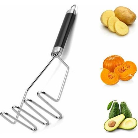 Presse-purée - Inox, poignée - Légumes et purée (1/4)