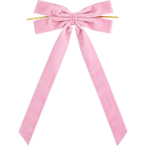 Bow - Velvet Flock - For Christmas Tree Wreath Garland Gift Wrapping DIY Decoration - 1 Piece (1/3)