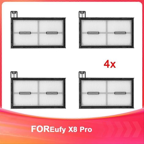 X8 Ersatzfilter, 4er-Pack, kompatibel mit Staubsaugern, Hochleistungs-Ersatzteile, einfacher Austausch, sparsame Packung, effiziente Filtration, Wartungszubehör. (1/5)