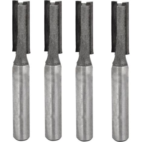 1/4'' x 2 Flöten Gerade Fräser Bit Cutter Hardware Tool 4 Stck (4afc60369ac1f879ee015aac3b52513b) (1/3)