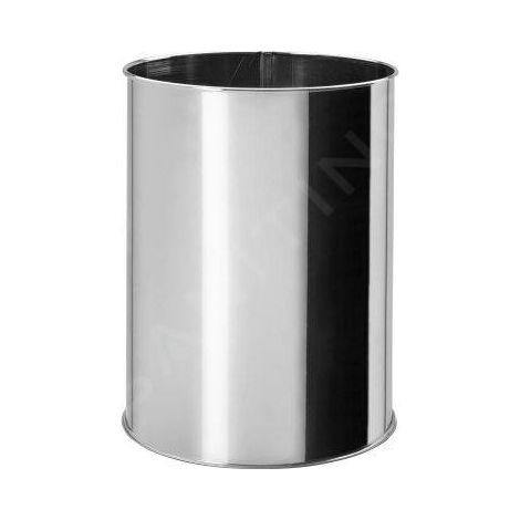 Sapho Série Hôtel - Poubelle sans couvercle 9 L, inox poli XP015 (1/2)