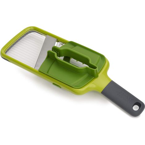 Mandoline Joseph Joseph Multi-Grip Green ergonomische Mandoline in grün, ideal zum Schneiden von Gemüse depräzise und sicher mit mehreren Einstellungen dedicke. (1/4)