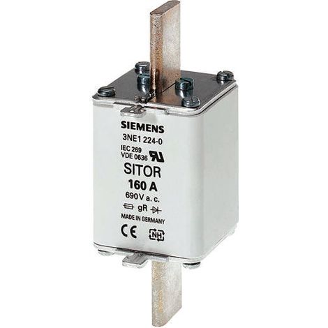 Fusible BS88 à pattes centrées 315A Siemens NH1 690V c.a., gR - gS ( Prix pour Paquet de 3 )