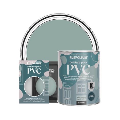 Peinture pour PVC, Finition Brillante - Bleu Gris (1/3)