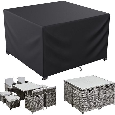 Abdeckhaube für Gartenmöbel, wasserdicht, 600D Oxford, 150x150x75cm (1/5)