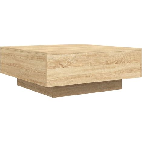 Table basse chêne sonoma 80x80x31 bois d'ingénierie (1/5)