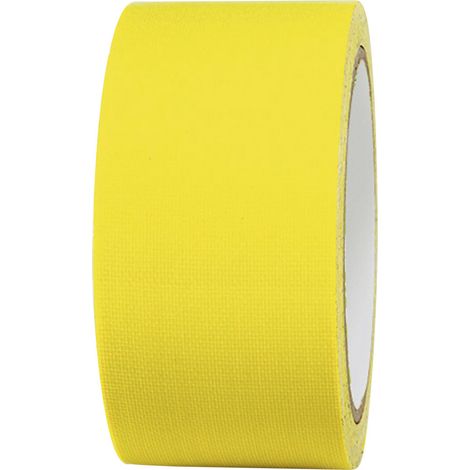 TOOLCRAFT 80FL5025EC 80FL5025EC Gewebeklebeband 80FL5025EC Neongelb (L x B) 25 m x 50 mm 1 St. (1/2)