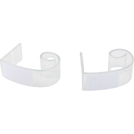 25 mollette trasparenti in plastica per tovaglie, ideali per tavoli da picnic, matrimoni e hotel. (1/4)
