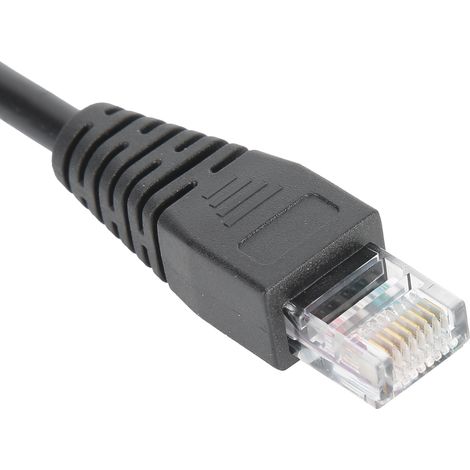 Adaptateur Câble Court PVC RJ45 Mâle à Borne Verte sans Soudure Accessoire (1/5)