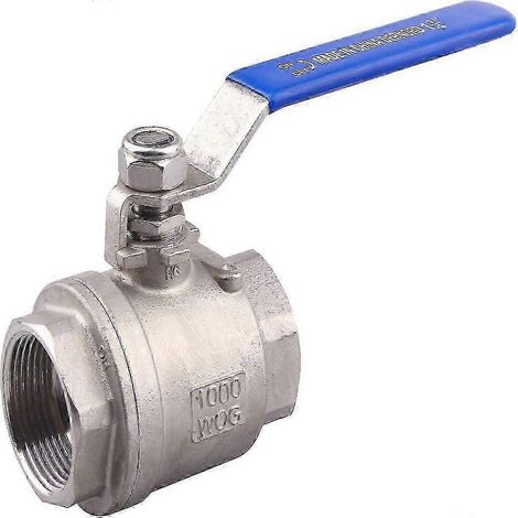 Vanne à bille à passage intégral 3/8 NPT avec poignée de verrouillage, acier inoxydable 304 1 1 4 NPT (1/5)