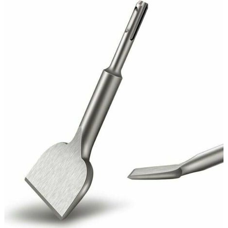 Burin SDS PLUS Carrelage, 165mm x 75mm Série d'élargissement de Haute Qualité, Ciseau à Tuiles Courbé Ciselé pour la Céramique et Les Carreaux de Sol (1/5)