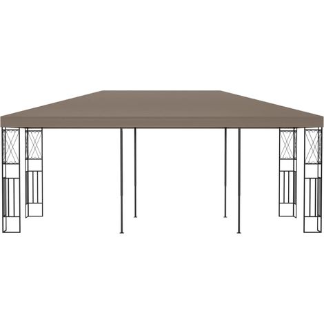 Belvédère 6x3 m Taupe Tissu (1/5)