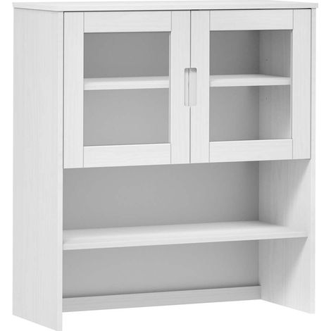 Maison Exclusive - Piano Credenza MOLDE Bianco 90x35x100 cm Legno Massello di Pino (1/5)