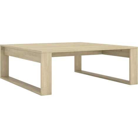 Maison Exclusive - Tavolino Salotto Rovere Sonoma 100x100x35 cm Legno Multistrato (1/5)