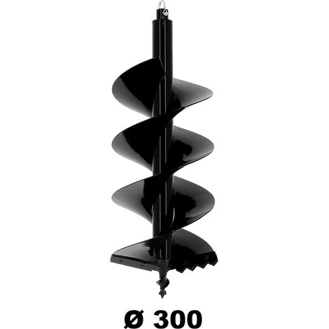 Mèche semi-professionnelle Ø 300 mm pour tarière thermique – Pointe conique pour pénétration facile – Spire hélicoïdale pour évacuation optimale – Suricut