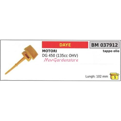 Tappo olio DAYE tagliaerba tosaerba rasaerba DG 450 135.5 cc OHV 037912