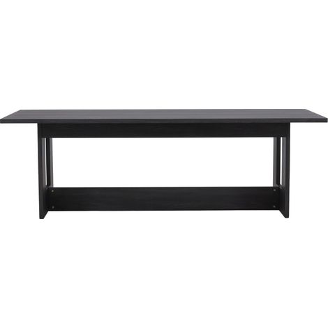 Table à manger 10 personnes en bois - Noir - Milly (1/5)