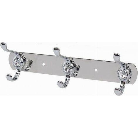 Cleafe - Appendino Appendi Porta Asciugamani Con 3 Ganci Doppio Bagno Diamante 52173 - (1/3)