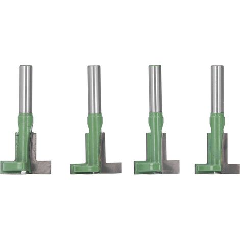 4 T-Nutfräser, Hartmetallfräser, 45 mm Stahl, gerader Schnitt, Holzbearbeitungswerkzeuge, 4er-Set (1/5)
