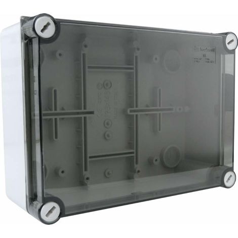 Cassetta scatola stagna 010APk ip66 240x190x90 marlanvil coperchio trasparente (1/3)