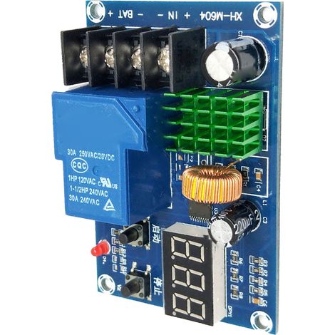 Module de commande de charge de batterie au lithium avec affichage numérique et interrupteur de protection du chargeur de batterie 6-60 V (1/5)