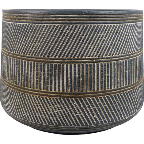 29cm x 43cm Large Maral Planter with Etching Composite Plant Pot (1/5)