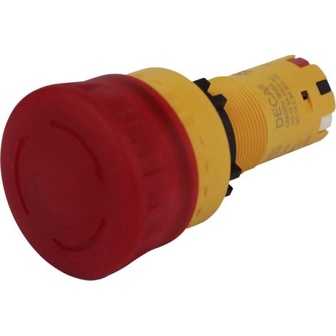 DECA CP2E-LVE01Q4R Sblocco di emergenza, Pulsante di arresto 24 V DC/AC 8 A IP66 1 pz.