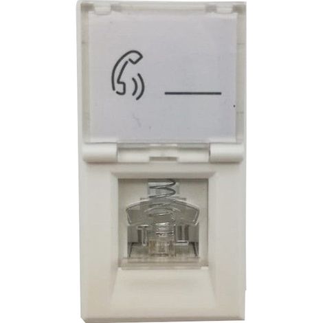Modulo connettore telefonico rj11 cat 3 compatibile matix casa ufficio C2212 (1/2)