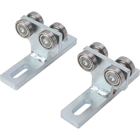 Ensemble de chariot à 4 roues (2 pièces) avec roulements en acier allié de type T pour profilés de 41,3 mm (1‑5/8 po) de hauteur. (1/5)