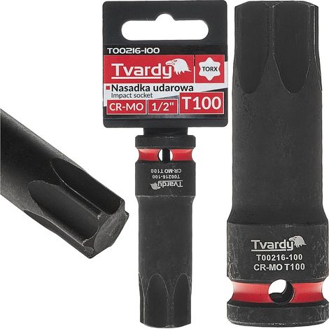 Douille à impact Torx 1/2" T100 CR-MO (8/40) (1/4)