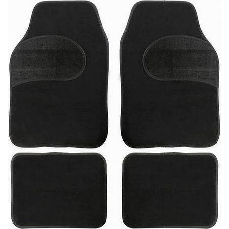 TRADE SHOP - Tappetino Universale Da Auto Pvc Doppio Camoscio Tappetini 4 Pz. Maxtech Mats-07 - (1/2)