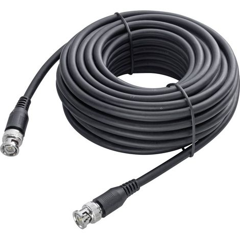 Sygonix SY-4714554 Video Prolunga [1x Spina BNC - 1x Spina BNC] 20.00 m Nero (1/2)