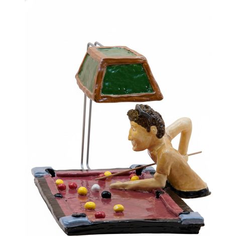 Brûleur d'encens vintage fait à la main, motif table de billard, camion et cowboy, style vintage, décoration d'aromathérapie pour homme, papa, petit ami, collectionneurs (style A) (style C) (1/5)