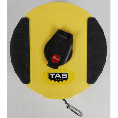 Kapselbandmaß 20 Meter Kurbel Fiberglas Messungen Messen Rollmeter Antirutsch (1/5)