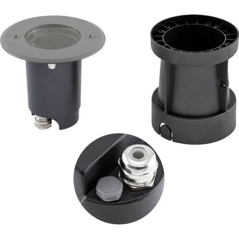 [NEUWERTIG] B-Ware EVN Bodeneinbauleuchte Bodeneinbaustrahler LED Aluminium Edelstahl Kunststoff (1/2)