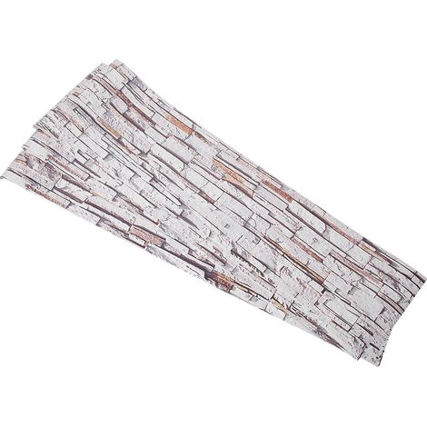 Autocollants décoratifs adhésifs pour escalier en PVC motif roche, décoration intérieure (1/5)