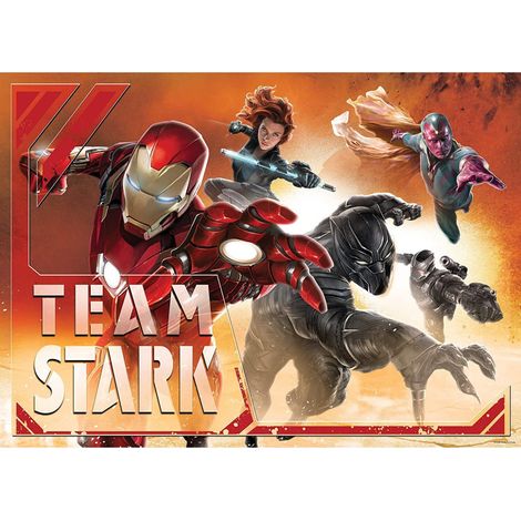 Papier peint M Iron Man Team Marvel intisse155X115 CM (1/3)
