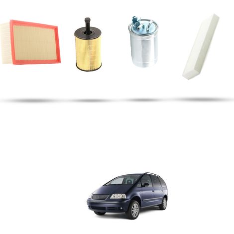 Kit tagliando 4 filtri compatibile con Vw Sharan I (7M) 2.0 TDI 103kw Dal 2005 (1/5)