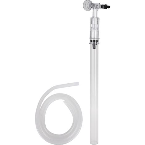 Outil de nettoyage manuel pour aquarium en plastique : aspiration des saletés et du sable, lavage et changement d'eau. (1/5)