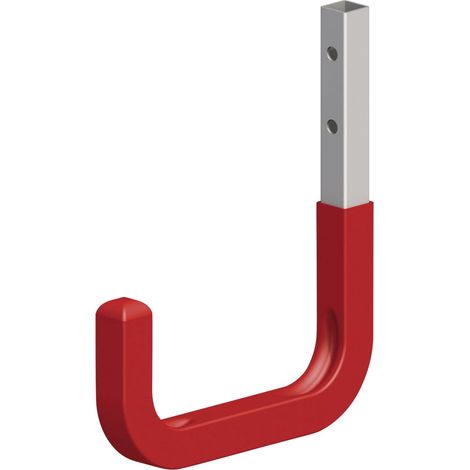 alfer Wandhaken gummiert T 25 x H 30 cm Stahl verzinkt rot Haken Universalhaken