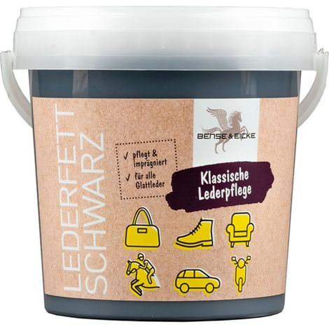 B & E Lederfett schwarz - 1000 ml
