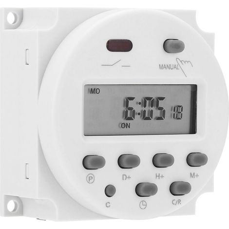 Interrupteur de Minuterie 12 Volts Interrupteur Horaire Numérique L701 CN101a DC 12v Mini LCD Minuterie d'alimentation de Contrôle de Micro-Ordinateur Numérique (1/5)