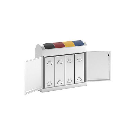 Stumpf Separazione rifiuti TD 4 grigio chiaro contenitore interno 4x 45l - 5601007 (1/4)