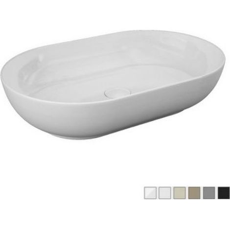 LAVABO DA APPOGGIO FEELING OVALE Bianco Opaco Matt