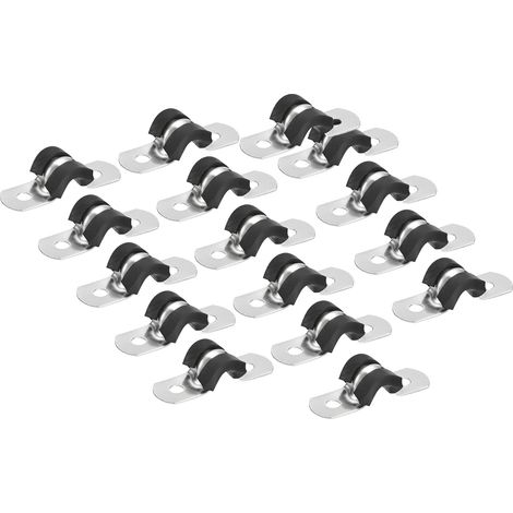 16pcs 6mm Collier de Serrage Caoutchouc Amorti 304 Inox Acier (1/5)