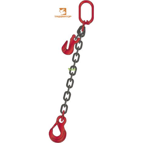 Kettengehänge 1-Strang, 6 mm, WLL 1120 kg 1,0 m mit Kettenkürzer Anschlagkette