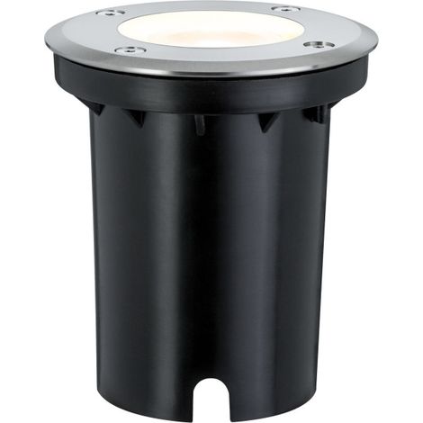 Encastré de sol rond Extérieur - Paulmann - 93992 - 230V - D.108mm - 3,5W - GU10 - IP67 - Acier inoxydable (1/5)